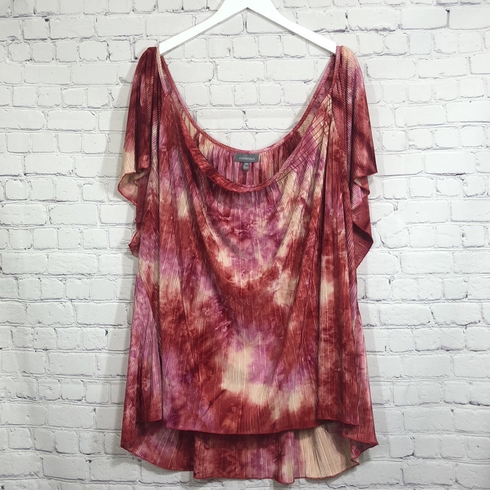 Essentials plus size top pink